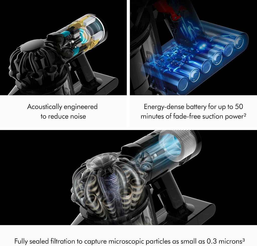 Dyson Car+Boat Handheld Vacuum, Cordless and Lightweight, Cleans Hard Surfaces and Upholstery, 115AW, 2 Power Modes, Up to 50 Minutes²