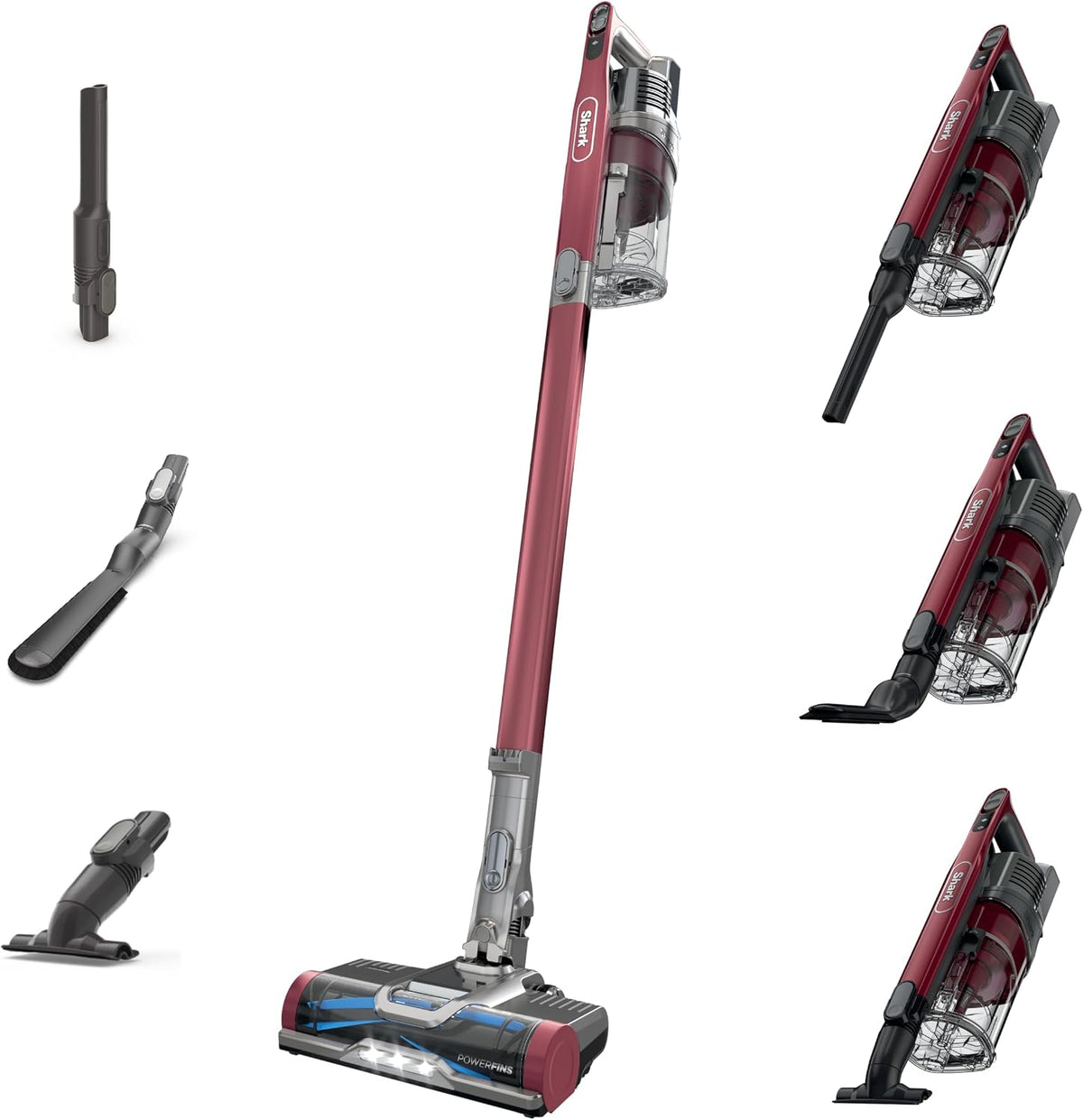 Shark Cordless Vacuum Cleaner, Red, IZ362H