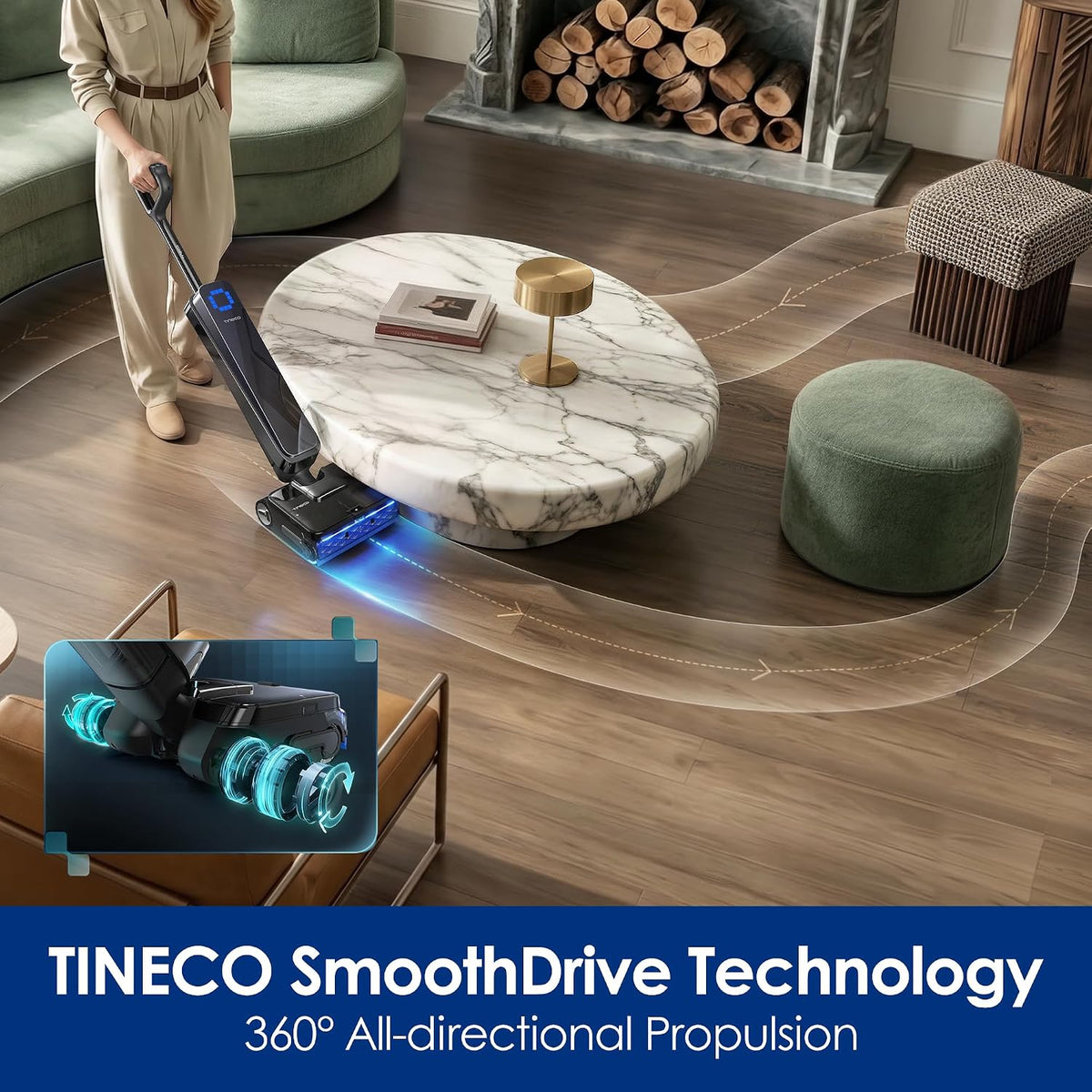 Tineco Floor ONE Station S9 Scientist Pro Vacuum Mop with 5L Water Storage