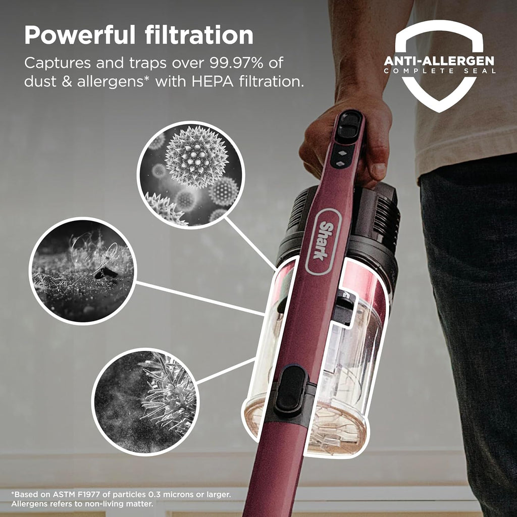 Shark Cordless Vacuum Cleaner, Red, IZ362H