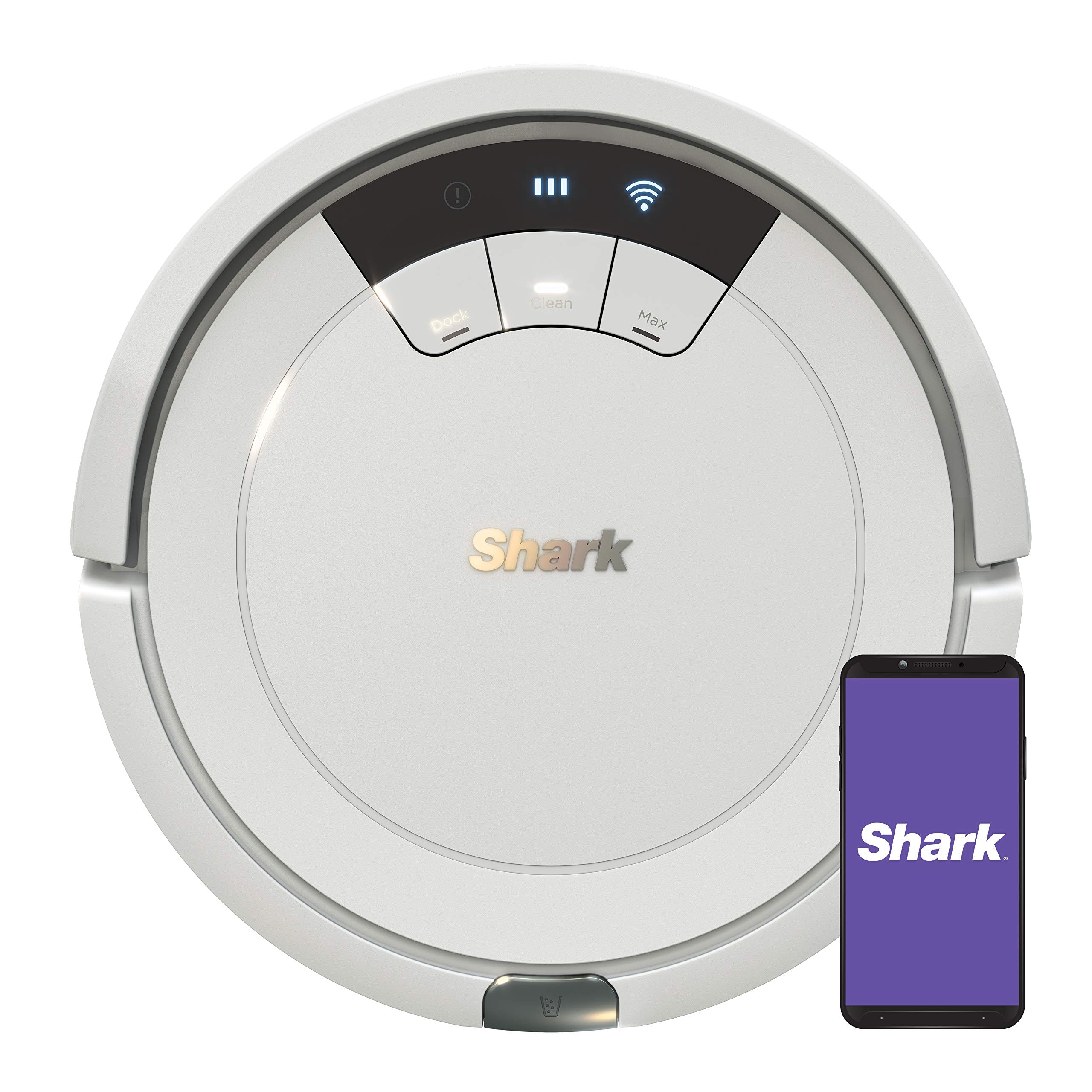 Shark PowerDetect NeverTouch Pro Robot Vacuum & Mop, Black,AV2800ZEBK | 5 PowerDetect Technologies, NeverStuck, NeverTouch Pro Base (Self-Empty 60-Day, Refill, Pad Wash/Dry), 360° LiDAR + 3D Sensor