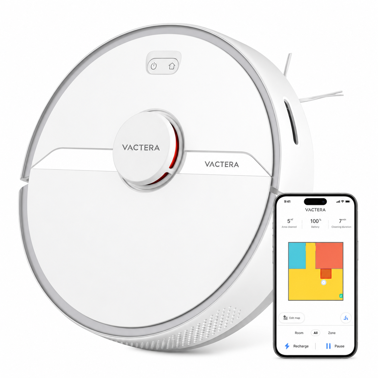Vactera Robot Vacuum and Mop 10,000Pa Suction