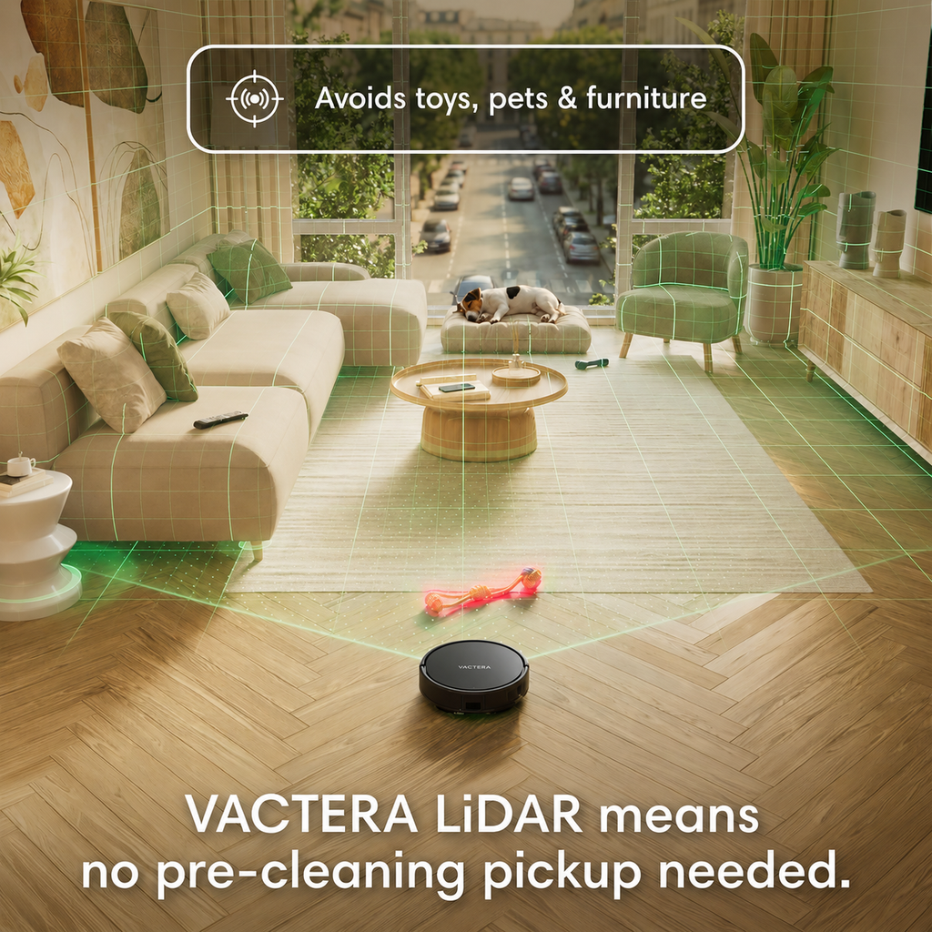 Vactera Robot Vacuum & Mop, 20,000Pa Suction