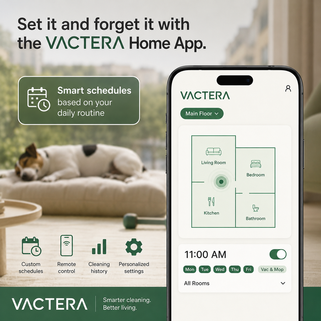 Vactera Robot Vacuum & Mop, 20,000Pa Suction